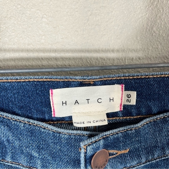 HATCH x REVOLVE The Crop Maternity Jean in Indigo - Picture 9 of 11